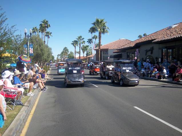 All Custom Golf Cars in parade